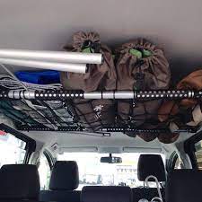 あの手この手で車の積載スペースを120 活用する 収納テクニック おすすめ道具 camp hack キャンプハック ハイエース 収納 インテリア バー ハイエース 内装