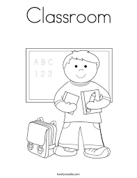 Color dozens of pictures online, including all kids favorite cartoon stars, animals, flowers, and more. Classroom Coloring Page Twisty Noodle