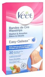 Take time to pamper yourself! Veet Easy Gelwax Wax Strips Bikini Area And Armpits 30 Strips