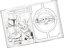 Two things are known to be true about baby yoda on the mandalorian. Star Wars Mandalorian Coloring Book Set With Baby Yoda Stickers And Specialty Door Hanger Star Wars Classic Amazon Co Uk Toys Games
