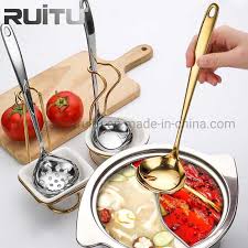 China Restaurant Kitchen Accessories Banquet Equipment Tableware Ceramic  Plate Stainless Steel Stand Metal Soup Ladle Holder Gold Plated Soup  Serving Spoon for Buffet - China Soup Ladle and Stainless Steel Soup Ladle