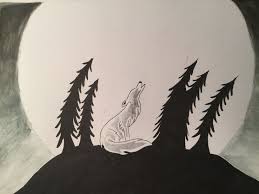 Disegno Lupo Che Ulula Disegni Lupi Mannari