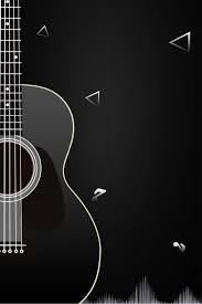 Black Atmospheric Guitar Music Festival Poster Hip Hop Rock Party Background Image For Free Download