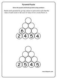 You can give your brain a bit of a workout at mathplayground.com or use the site to help your child grasp m. Grade 1 Math Pyramid Puzzle Worksheets Activity Sheets For Kids Worksheets For Teachers Maths Puzzles 1st Grade Math Fun Math Worksheets