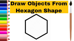 Octagon game are creatively these days, kids are pretty smart and so are their learning tools. How To Draw Objects From Hexagon Shape Step By Step Easy Drawing Learn To Draw Shapes In Real Life Youtube