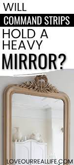 Can You Hang A Mirror With Command Strips Love Our Real Life Hanging Heavy Pictures Mirror Without Nails Hanging Pictures Without Nails