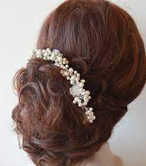 Bridal Headpiece Wedding Pearl Headpiece Pearl Wedding Hair Etsy Gold Bridal Headband Wedding Hair Accessories Hair Jewelry