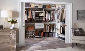 If you're going to have shelves which inhabit their own space you have more of a choice of how deep the shelves are. Walk In Closet Ideas The Home Depot
