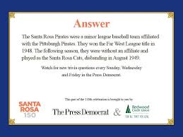 Rd.com knowledge facts nope, it's not the president who appears on the $5 bill. Santa Rosa 150th Trivia Game