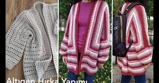 Altigen Hirka Yapimi Tum Bedenler Icin Orulebilir Orgu Hirka Modelleri Crochet Hexagon Cardigan Youtube Hirka Orgu Hirkalar