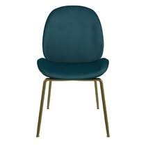 Velvet upholstered dining chair with metal legs modern side chairs set of 2 blue. Blue Velvet Kitchen Dining Chairs You Ll Love In 2021 Wayfair