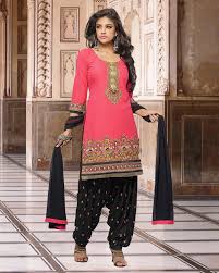 Black And Pink Suit Combination Patiala Suit In Dark Pink And Black Color Combination D0269 Black Color Combination Patiala Suit Trending Dresses