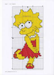 This cross stitch pattern uses only full stitches. Lisa Simpson Cross Stitch By Syra1974 On Deviantart Cross Stitch Cross Stitch Bookmarks Cross Stitch Charts