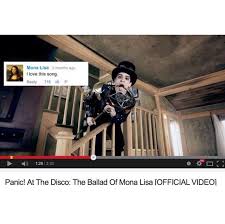 Panic At The Disco The Ballad Of Mona Lisa Meaning Pinterest Nisharmorgan Disco Band Humor Panic At The Disco