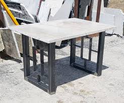 Square Rectangular Modern Dining Table Legs Industrial Legs Set Of 2 Steel Legs In 2020 Granite Dining Table Modern Dining Table Granite Table