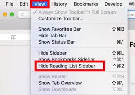 Select the line with the icon trayagent 4. How To Remove The Reading List Column In Safari Ccm