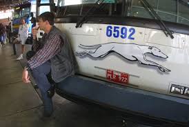 Image result for Silver 1990 Greyhound Bus