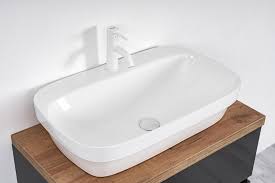 Lavabo In Ceramica Monoforo 70x42 Cm Da Appoggio O Incasso Colore Bianco Lucido Home Decor Decor Sink