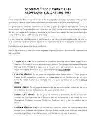 Esta es una pequeña coleccion de predicas especiales para jóvenes. Olimpiadas Biblicas12 Biblia Religion Y Creencia