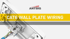 Color coded wiring diagram next to wire clips. Antsig How To Wire A Cat6 Wall Plate Youtube