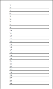 recollections numbered lined page paper template planner printables free recollections planner