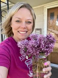 A fresh lilac wreath I crafted from our bushes