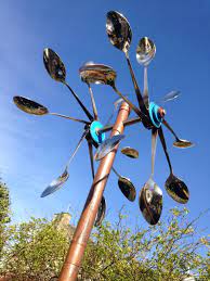 My New Spoon Wind Spinner Made From Scrap Metal Art Wind Art Metal Art Projects