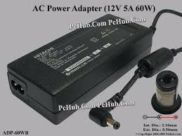 Today i tested a 12v 5a 60w switching power supply that cost me only $3 including shipping from china. 12v 5a 60w Barrel 5 5 2 1mm 2 Prong Adp 60wb Hitachi Common Item Hitachi Ac Adapter 5v 12v Pchub Com Laptop Parts Laptop Spares Server Parts Automation