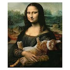 Diamond Embroidery Mona Lisa Diy Diamond Painting Cross Stitch Etsy Cross Paintings Art Parody Cat Art