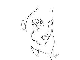Studio Antheia Illustration Outline Art Abstract Face Art Line Art Drawings