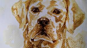 Clase Pintura Con Cafe Instantaneo Perro Youtube