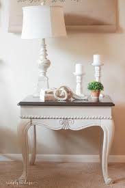 Vintage End Table Makeover Simplyvintagecreations Com End Table Makeover Table Makeover Vintage Furniture Makeover