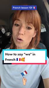 🇫🇷Key words🥰 nous : we first person of plural and the ver is conjugated  at that same person.
