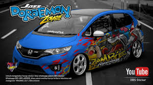 We constantly supplement our collection with new stickers. Sticker Mobil Doraemon Zombie Vector Honda Jazz Design Sticker 3d 11 Youtube