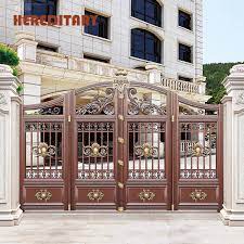 Steel railing design classic house design gate design iron main gate design metal doors house front design door design entrance gates design gate design house paint exterior main gate. China Best Price Garden Metal Gate And Simple Color Main Gate Design For Villas China Garden Metal Gate Simple Color Main Gate Design