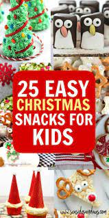 It's snowing here today and it reminded me of one thing: 25 Cute Christmas Snacks For Kids Seaside Sundays Christmas Party Treats School Christmas Party Christmas Party Snacks