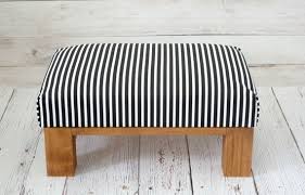 Black And White Striped Ottoman Black White Striped Ottoman Pouf Ottoman Footstool Black White Upholstered Ottoman Rustic Ho Upholstered Ottoman Rustic Ottoman Ottoman Footstool