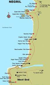 Negril Jamaica Negril Coastal Map Negril Jamaica Mappery Negril Jamaica Negril Jamaica Vacation