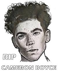 When the online coloring page has loaded, select a color and start clicking on the picture to color it in. Coloring Page Famous People Rip Rest In Peace Cameron Boyce 1