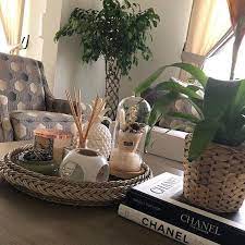 This rattan breakfast serving tray can be used for coffee table displays as well as for bringing food, drinks and yummy sweets. Rustic Serving Tray Coffee Table Tray Large Round Wicker Woven Etsy Handmade Africa Art Dolls Handmade Dolls Handmade
