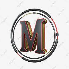 C4d Cool Black Red Gold Three Dimensional Letter M Decoration C4d 3d Cool Png Transparent Clipart Image And Psd File For Free Download Lettering Clip Art Black And Red