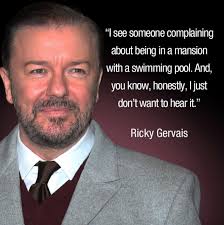 Comedian Ricky Gervais tells rich celebrities to stop complaining about  coronavirus quarantine. http://bit.ly/2I3qWv3