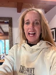 IDNC that I am wearing my Taylor Swift Eras Tour Sweatshirt and Tshirt to  work . IDNC that I am a 53 year old Swiftie and I am SOOOOO excited for  T&T!!! 💘