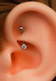 arora swarovski crystal 16g curved barbell with images rook piercing jewelry