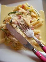 Pates Aux Courgettes Facon Carbonara A La Jamie Olivier Recette Ptitchef Recette Recette Pates Courgettes Recettes De Cuisine
