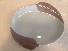 Vintage W S Willard George Leaf Platter 1950s Canonsburg Pottery 14 Quot X 12 1 2 Quot Pottery Canonsburg Vintage