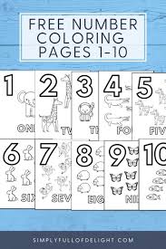 The original format for whitepages was a p. Preschool Number Coloring Pages 1 10 Free Printable