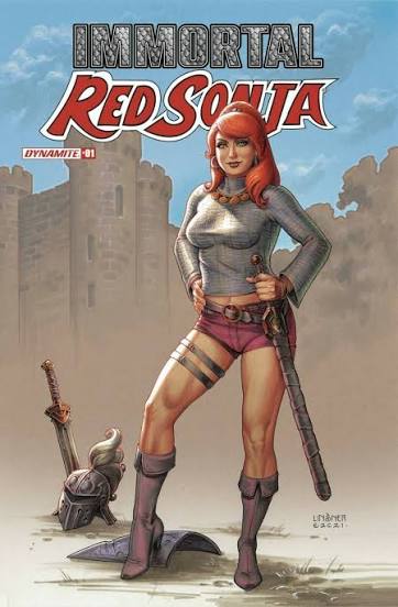 Immortal Red Sonja (2022) #1 NM Joe Linsner Variant Cover Dynamite