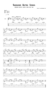 Relaxing Acoustic Guitar Songs Tabs Guitar Songs Guitar Tabs Songs Guitar Tabs Acoustic