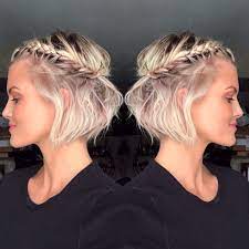 Krissafowles Short Blonde Hair Braids For Short Hair Short Hair Styles Short Blonde Hair